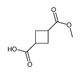 3-methoxycarbonylcyclobutane-1-carboxylic acid Structure