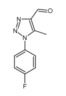 1-(4-fluorophenyl)-5-methyl-1H-1,2,3-triazole-4-carbaldehyde结构式