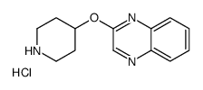 2-(piperidin-4-yloxy)quinoxaline hydrochloride Structure