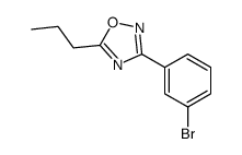 3-(3-Bromophenyl)-5-propyl-1,2,4-oxadiazole structure