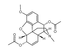 10α-hydroxycodeine-6,10-diacetate Structure