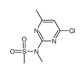 N-(4-chloro-6-methylpyrimidin-2-yl)-N-methylmethanesulfonamide结构式
