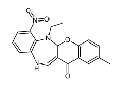 6-ethyl-2-methyl-7-nitro-5a,11-dihydrochromeno[2,3-b][1,5]benzodiazepin-13-one Structure