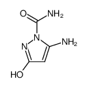 1H-Pyrazole-1-carboxamide,5-amino-2,3-dihydro-3-oxo-(9CI) structure