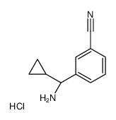 3-[(R)-amino(cyclopropyl)methyl]benzonitrile,hydrochloride结构式