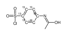 4-acetamidobenzenesulfonyl chloride结构式