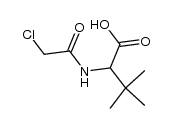 2-(2-chloro-acetylamino)-3,3-dimethyl-butyric acid结构式
