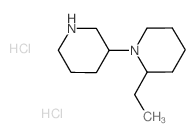 3-(2-Ethyl-1-piperidinyl)piperidine dihydrochloride Structure