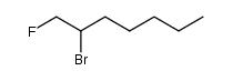 2-bromo-1-fluoroheptane结构式