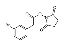 (2,5-dioxopyrrolidin-1-yl) 2-(3-bromophenyl)acetate结构式