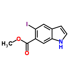 Methyl 5-iodo-1H-indole-6-carboxylate Structure