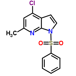 1-(Phenylsulphonyl)-4-chloro-6-Methyl-7-azaindole图片