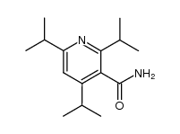 2,4,6-triisopropylpyridine-3-carboxamide结构式