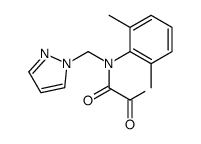 [(2,6-Dimethylphenyl)(1H-pyrazol-1-ylmethyl)amino](oxo)acetic aci d Structure