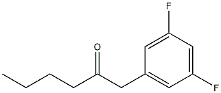 1-(3,5-DIFLUOROPHENYL)HEXAN-2-ONE Structure