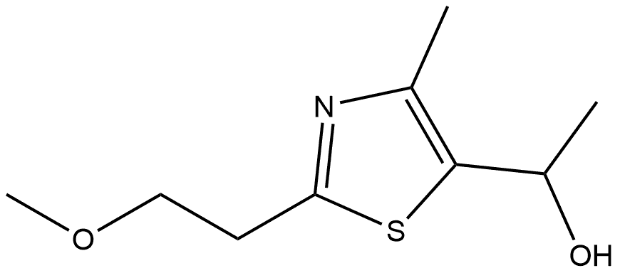 1-[2-(2-methoxyethyl)-4-methyl-1,3-thiazol-5-yl]ethan-1-ol Structure