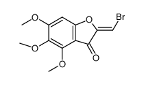 2-(bromomethylene)-4,5,6-trimethoxybenzofuran-3(2H)-one Structure