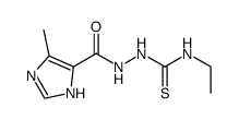 4-ethyl-1-(4-methylimidazol-5-yl-carbonyl)-thiosemicarbazide结构式
