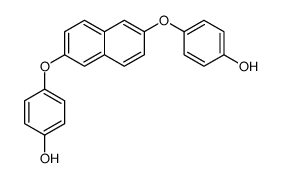 4-[6-(4-hydroxyphenoxy)naphthalen-2-yl]oxyphenol Structure