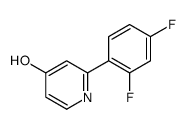 2-(2,4-difluorophenyl)-1H-pyridin-4-one结构式