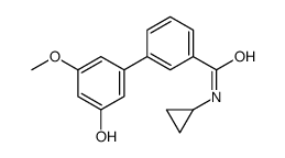 N-cyclopropyl-3-(3-hydroxy-5-methoxyphenyl)benzamide结构式