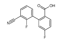 2-(3-cyano-2-fluorophenyl)-4-fluorobenzoic acid结构式