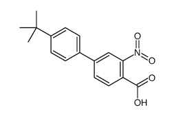 4-(4-tert-butylphenyl)-2-nitrobenzoic acid结构式