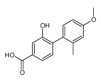 3-hydroxy-4-(4-methoxy-2-methylphenyl)benzoic acid Structure