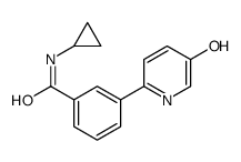 N-cyclopropyl-3-(5-hydroxypyridin-2-yl)benzamide结构式