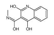 4-hydroxy-N-methyl-2-oxo-1H-quinoline-3-carboxamide结构式