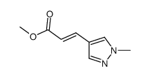 (E)-methyl 3-(1-methyl-1H-pyrazol-4-yl)acrylate结构式
