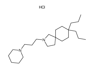 2-(3-Piperidin-1-yl-propyl)-8,8-dipropyl-2-aza-spiro[4.5]decane; hydrochloride Structure