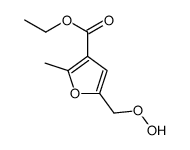 ethyl 5-(hydroperoxymethyl)-2-methylfuran-3-carboxylate结构式