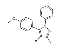 4-fluoro-5-(4-methoxyphenyl)-3-methyl-1-phenyl-1H-pyrazole Structure