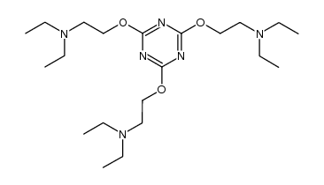 tris-(2-diethylamino-ethoxy)-[1,3,5]triazine结构式