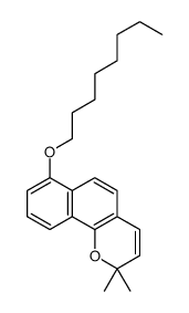 2,2-dimethyl-7-octoxybenzo[h]chromene结构式