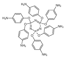 Hexakis(4-aminophenoxy)cyclotriphosphazene Structure