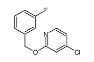 4-chloro-2-[(3-fluorophenyl)methoxy]pyridine Structure