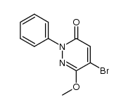 4-bromo-3-methoxy-1-phenyl-6-pyridazinone Structure