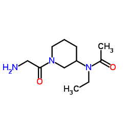 N-Ethyl-N-(1-glycyl-3-piperidinyl)acetamide Structure
