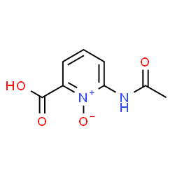 2-Pyridinecarboxylicacid,6-(acetylamino)-,1-oxide(9CI) structure