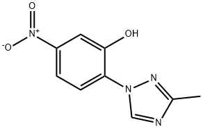 2-(3-methyl-1H-1,2,4-triazol-1-yl)-5-nitrophenol Structure