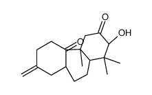 (3|A,5|A,8|A,9|A,10|A,12|A)-3-hydroxyatis-16-ene-2,14-dione Structure