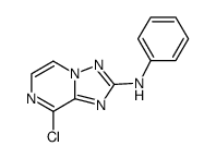 8-chloro-[1,2,4]triazolo[1,5-a]pyrazin-2-yl-phenyl-amine结构式