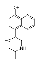 5-[1-Hydroxy-2-(isopropylamino)ethyl]-8-quinolinol Structure