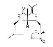 (2aS,2a1R,4aS,6R,11aR,Z)-2a,6,10-trimethyl-3-(propan-2-ylidene)-2a,2a1,3,5,6,11a-hexahydro-2H-1,4,12-trioxa-6,9-methanocyclodeca[cd]pentalene-2,7(4aH)-dione结构式