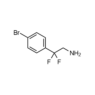 2-(4-溴苯基)-2,2-二氟乙-1-胺结构式
