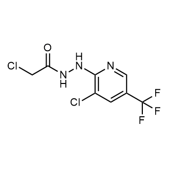 2-Chloro-N'-(3-chloro-5-(trifluoromethyl)pyridin-2-yl)acetohydrazide Structure