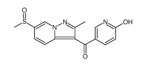 3-(6-Hydroxynicotinoyl)-2-methyl-6-methylsulfinylpyrazolo<1,5-a>pyridine结构式