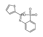 2-(1-thiophen-2-ylethylideneamino)benzenesulfonic acid Structure